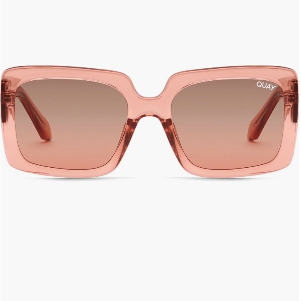 Quay Australia Rose-Tinted Square Sunglasses